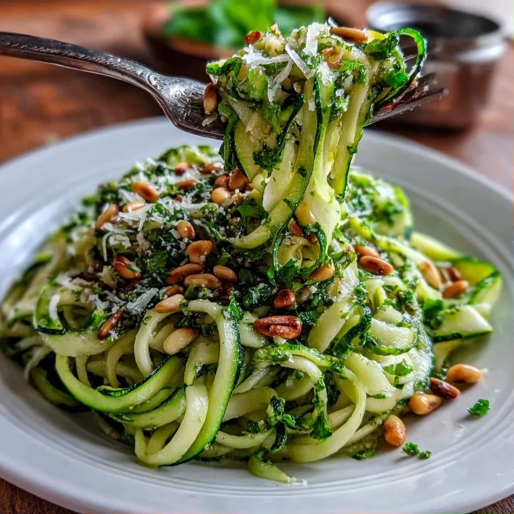 Zucchini Ribbon Pesto Pasta