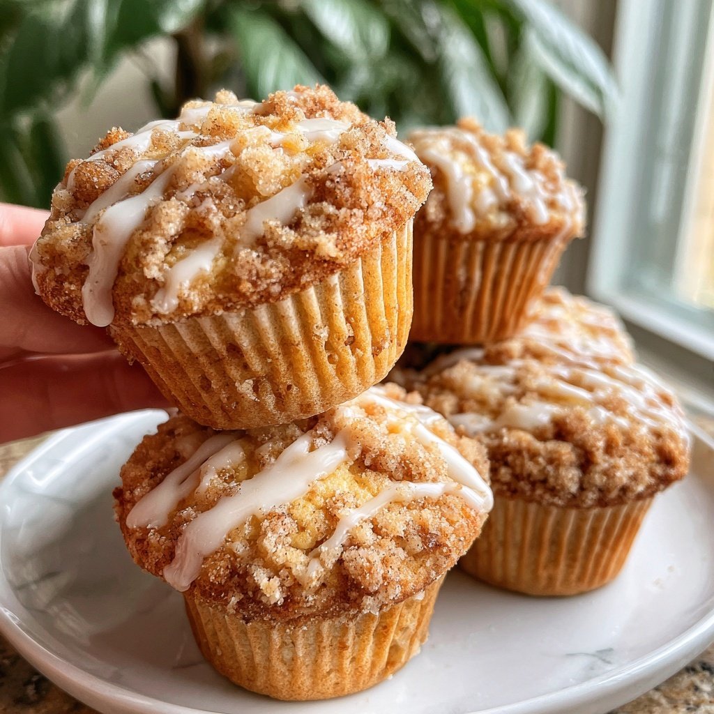 Cinnamon Swirl Breakfast Muffins with Streusel