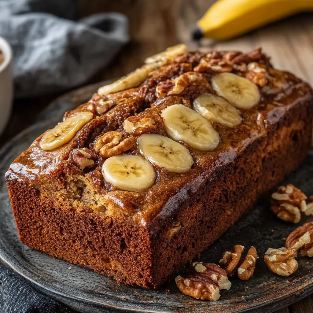 Banana Loaf with Walnuts