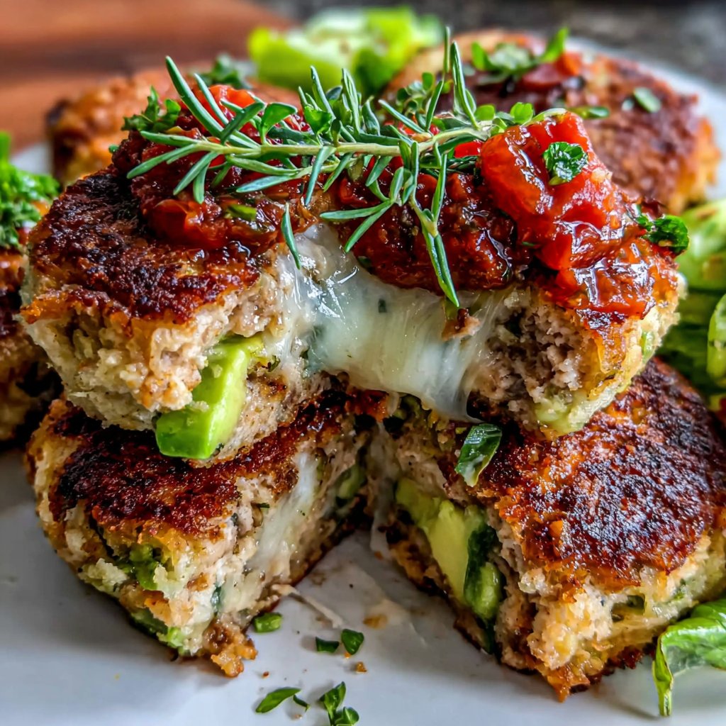 Avocado Chicken Hamburger Patties