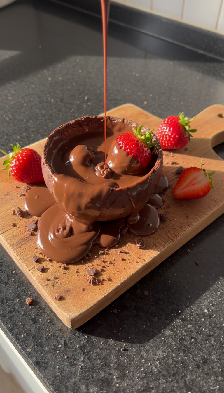 Middle Eastern Chocolate Strawberry Bowl