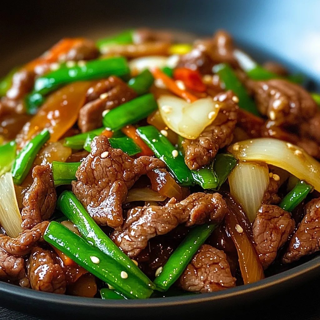Chinese Beef and Onion Stir Fry