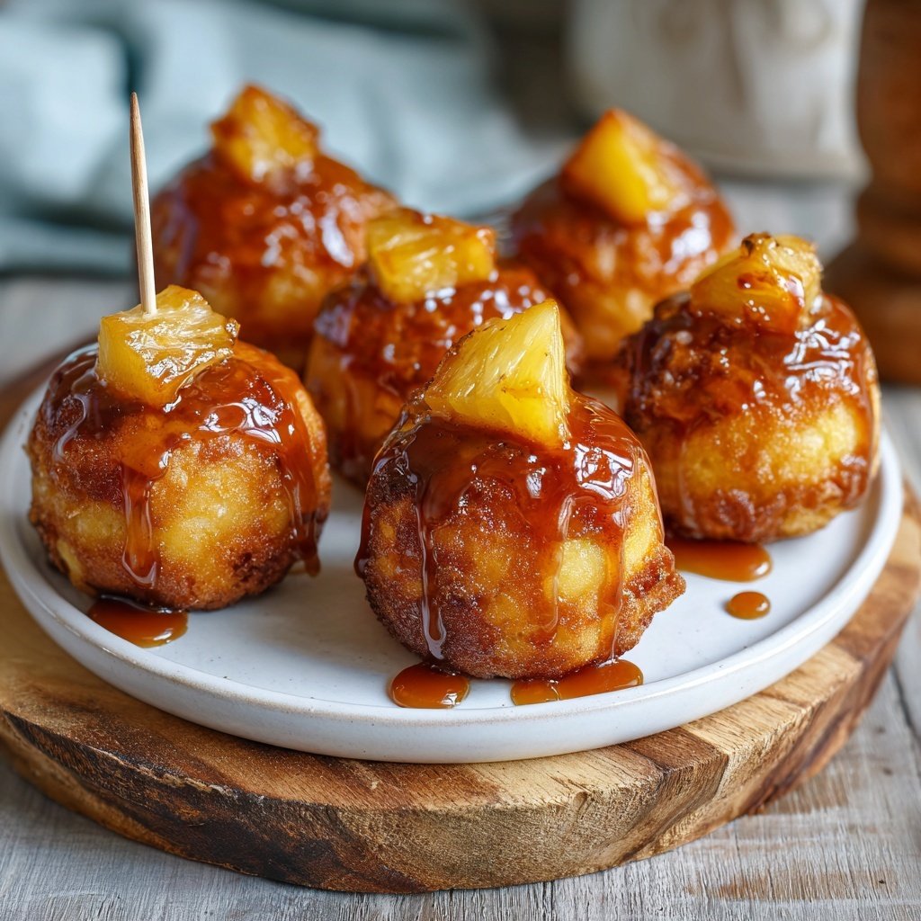 Pineapple Upside Down Cake Pops