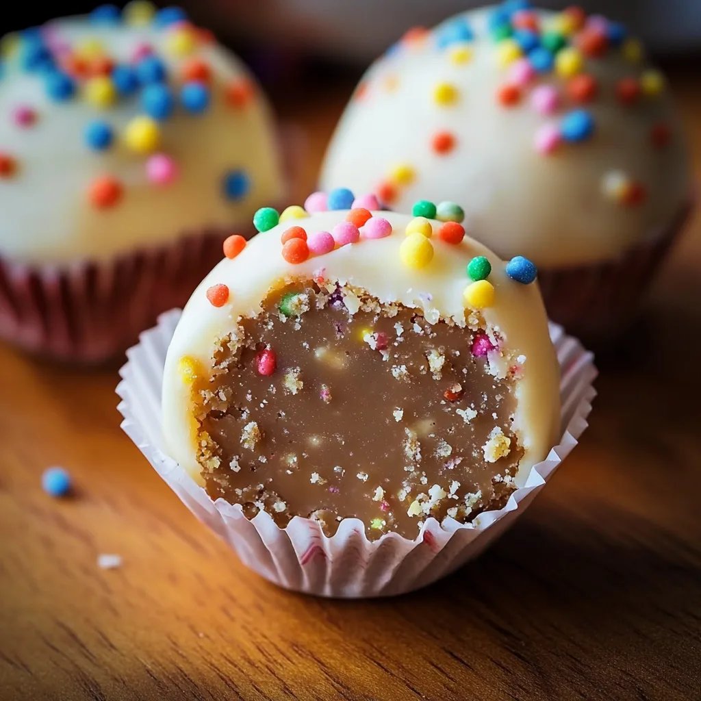No Bake Cake Batter Truffles