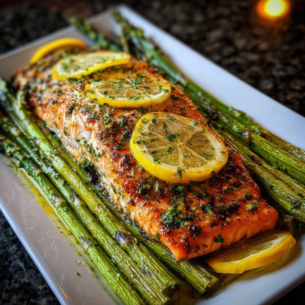 Baked Salmon with Asparagus