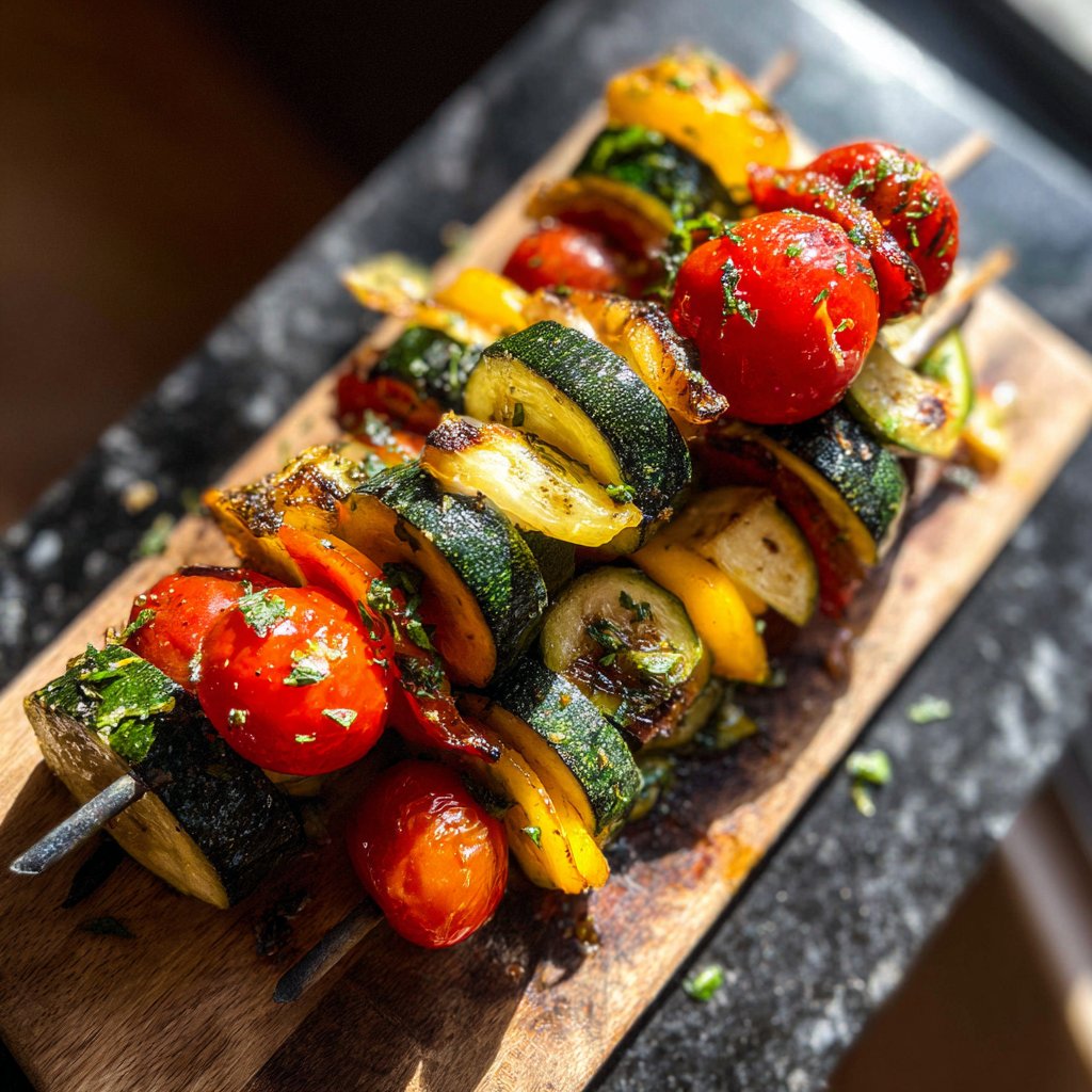 Rainbow Vegetable Skewers