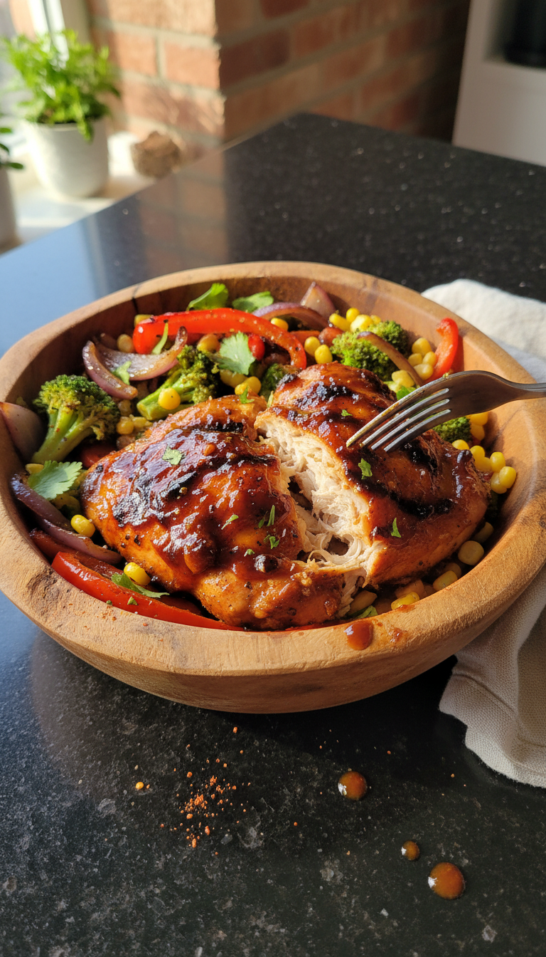 Flavorful BBQ Chicken Soul Bowl