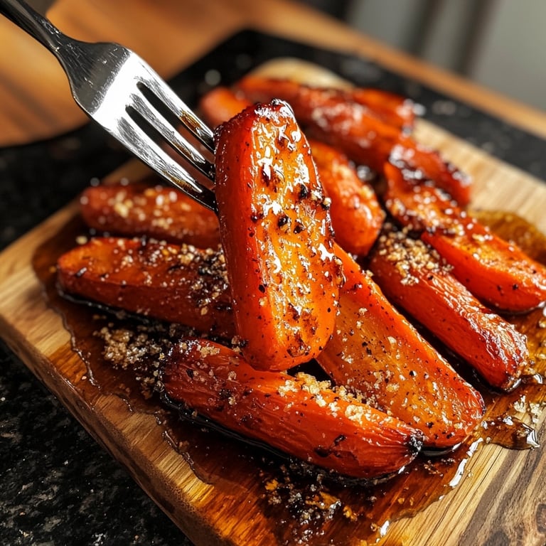 Honey Balsamic Roasted Carrots