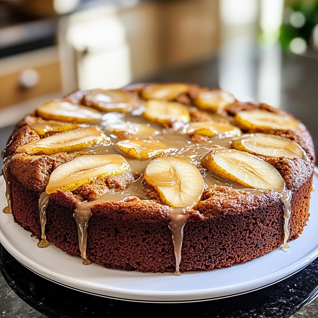 Capricorn Pear Gingerbread Cake