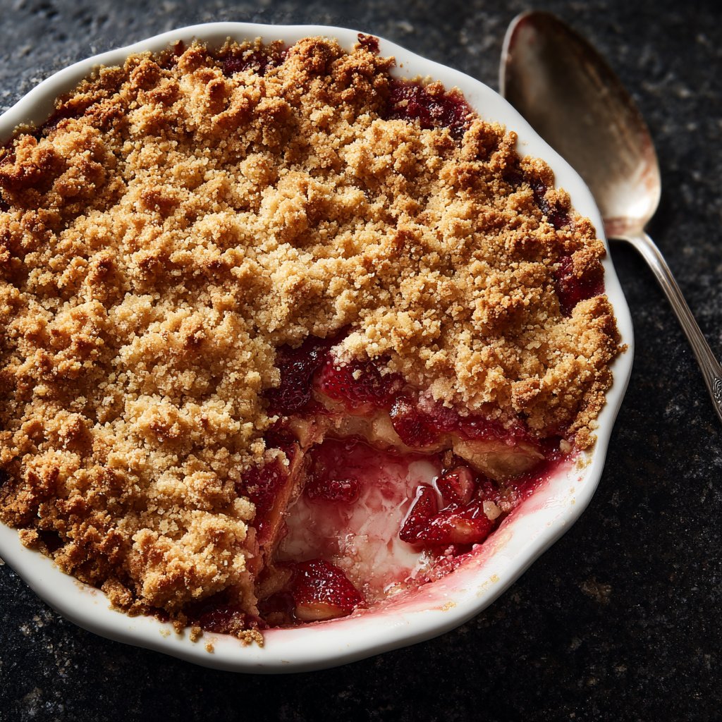 Grandma’s Strawberry Rhubarb Crumble