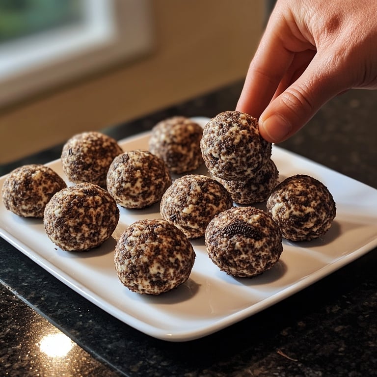 Cream Cheese Oreo Protein Balls