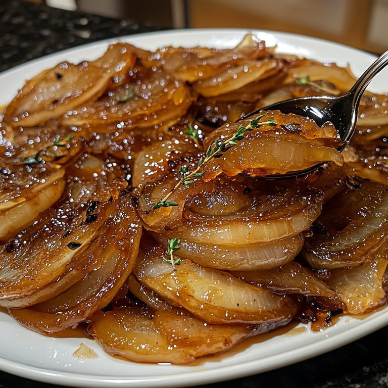Apple Cider Caramelized Onions