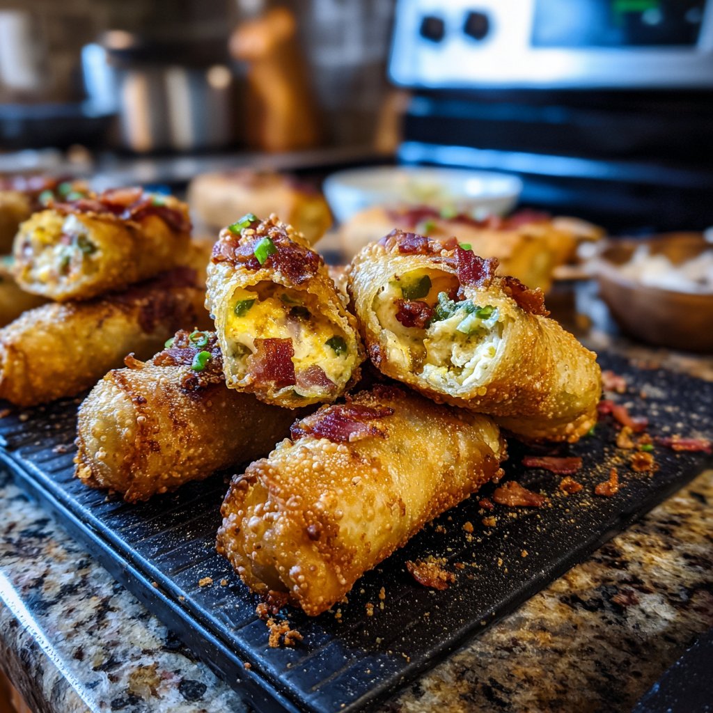 Mini Jalapeño Popper Egg Rolls