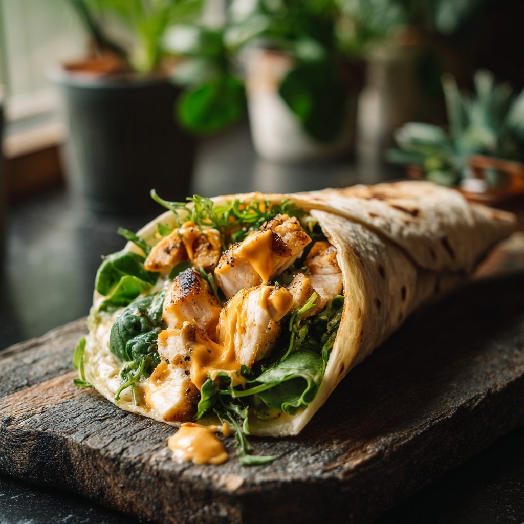 Sweet Honey Mustard Chicken Wrap
