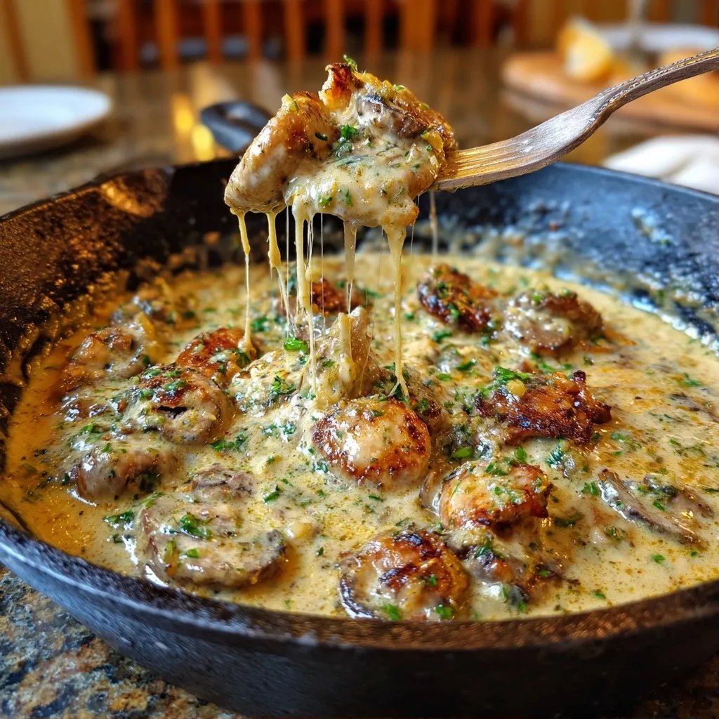 Creamy Garlic Mushrooms