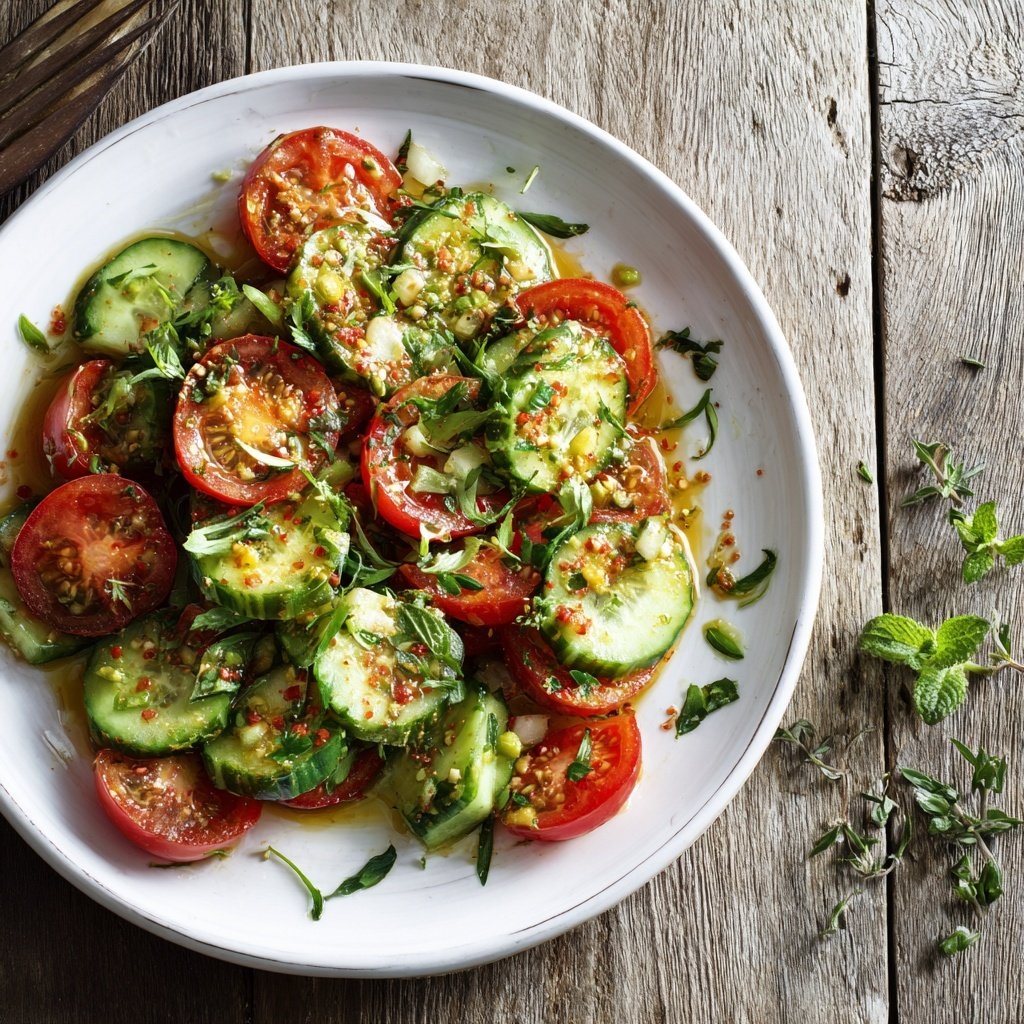 Zesty Cucumber and Tomato Salad