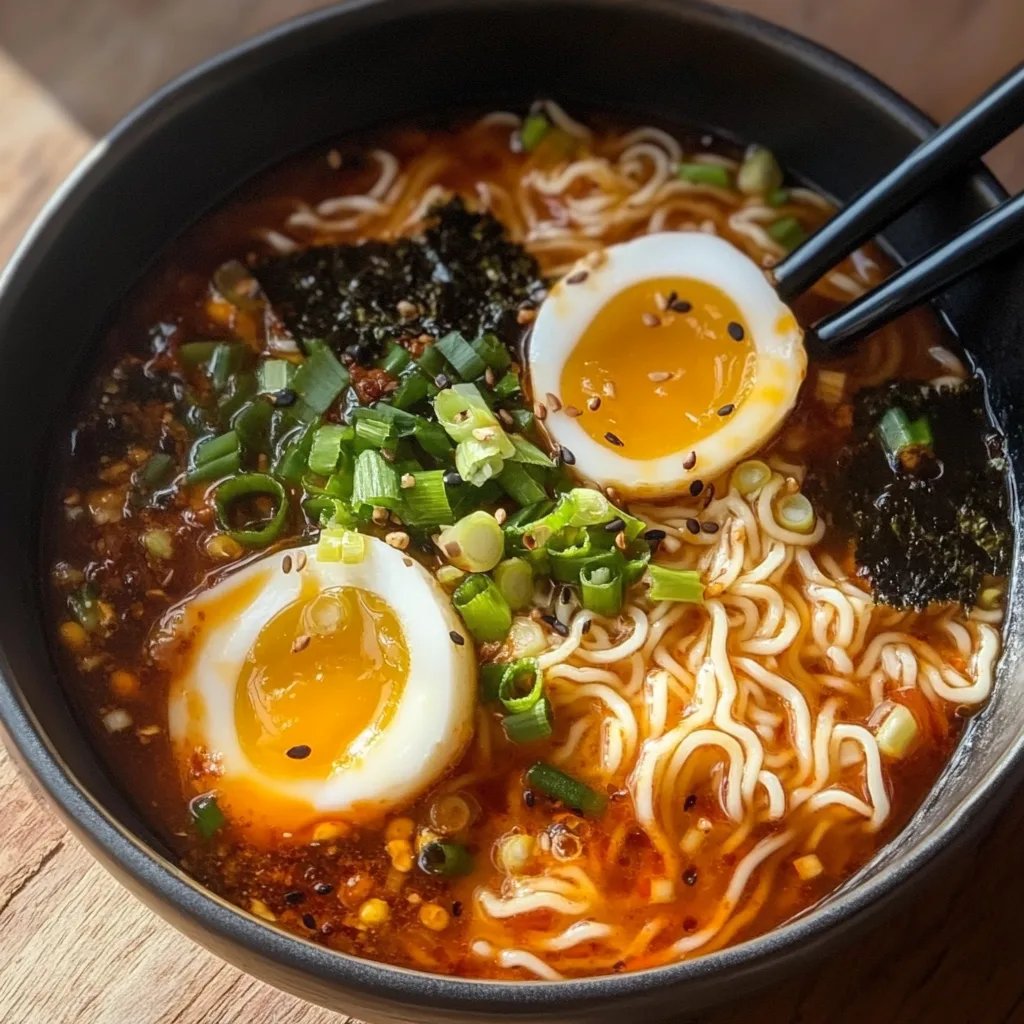 Quick Spicy Gochujang Noodle Soup Recipe