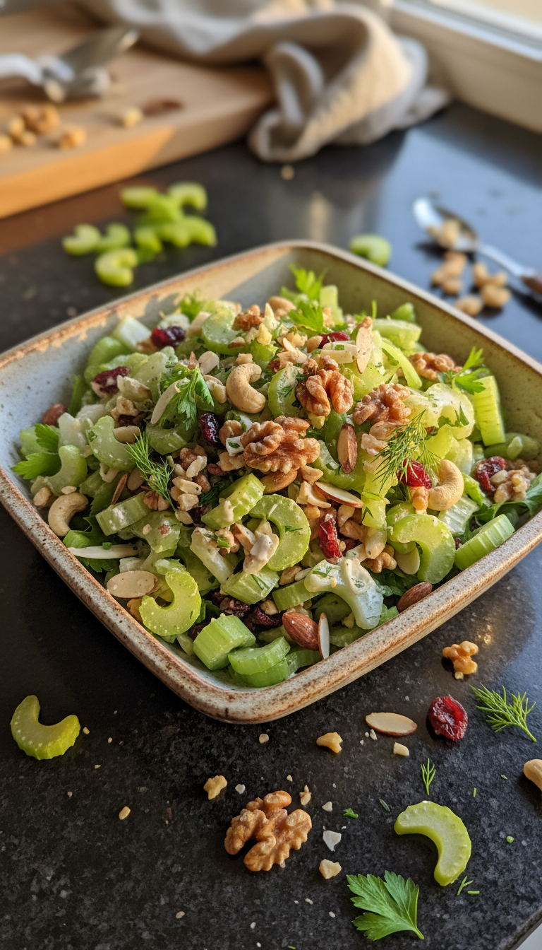 Crunchy Celery and Nut Salad