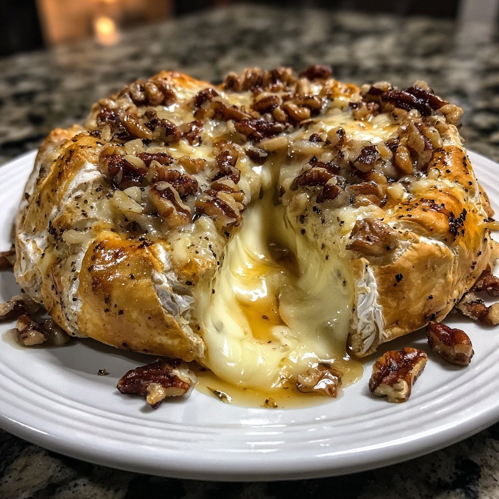 Baked Brie Honey Walnut