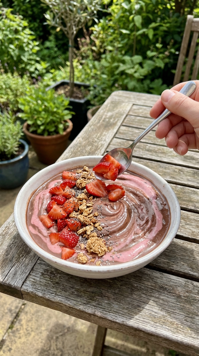 Chocolate Strawberry Smoothie Bowl