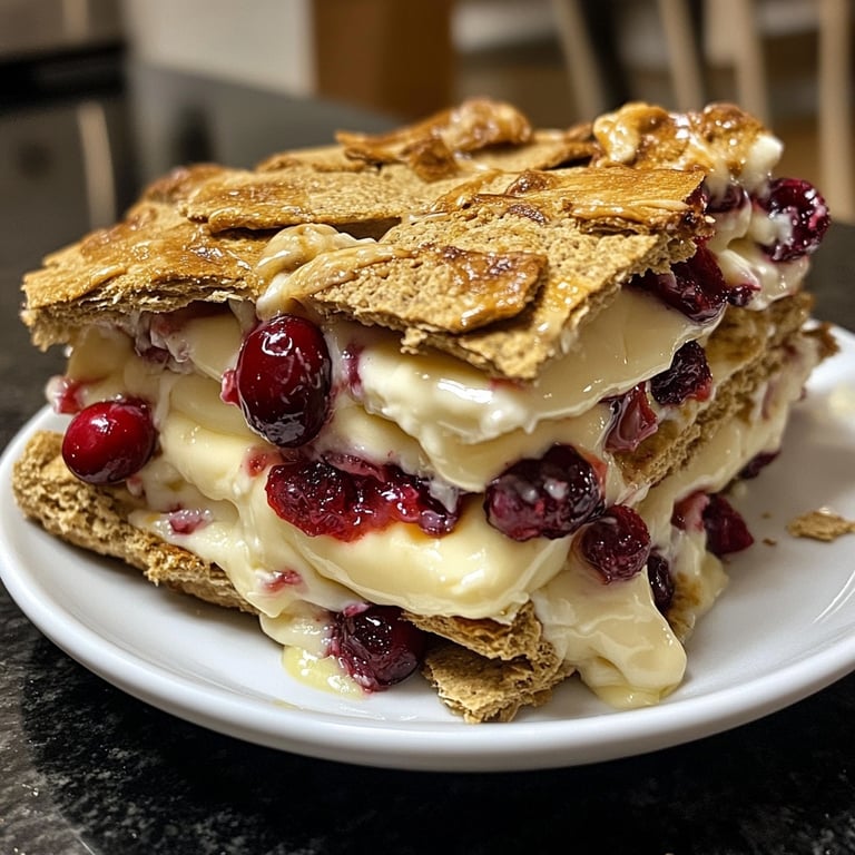 Cranberry Brie S'mores