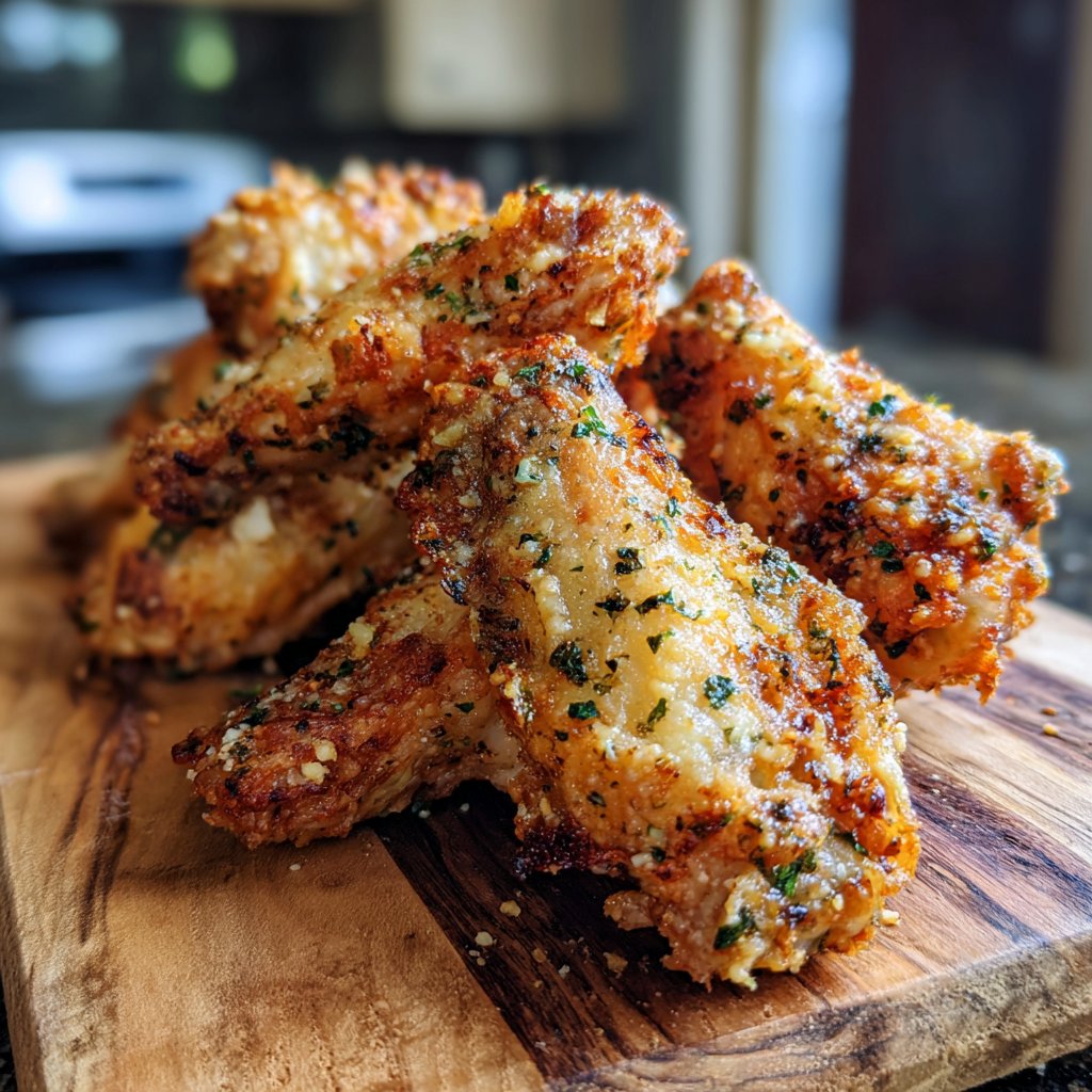 Air Fryer Parmesan Chicken Wings
