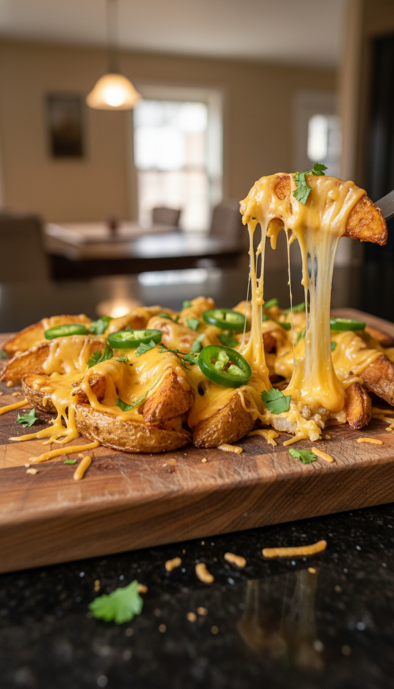 Loaded Nacho Potato Wedges