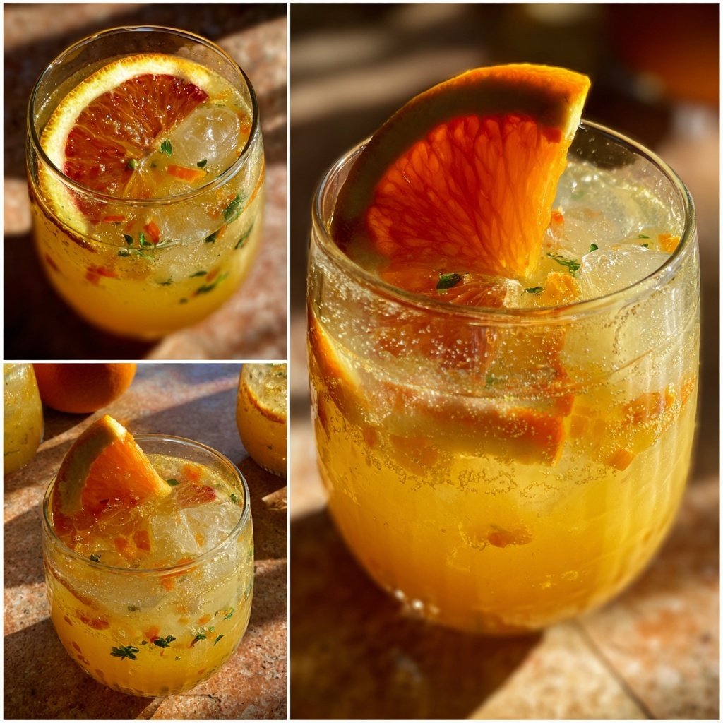 Winter Citrus Sparkler Mocktail