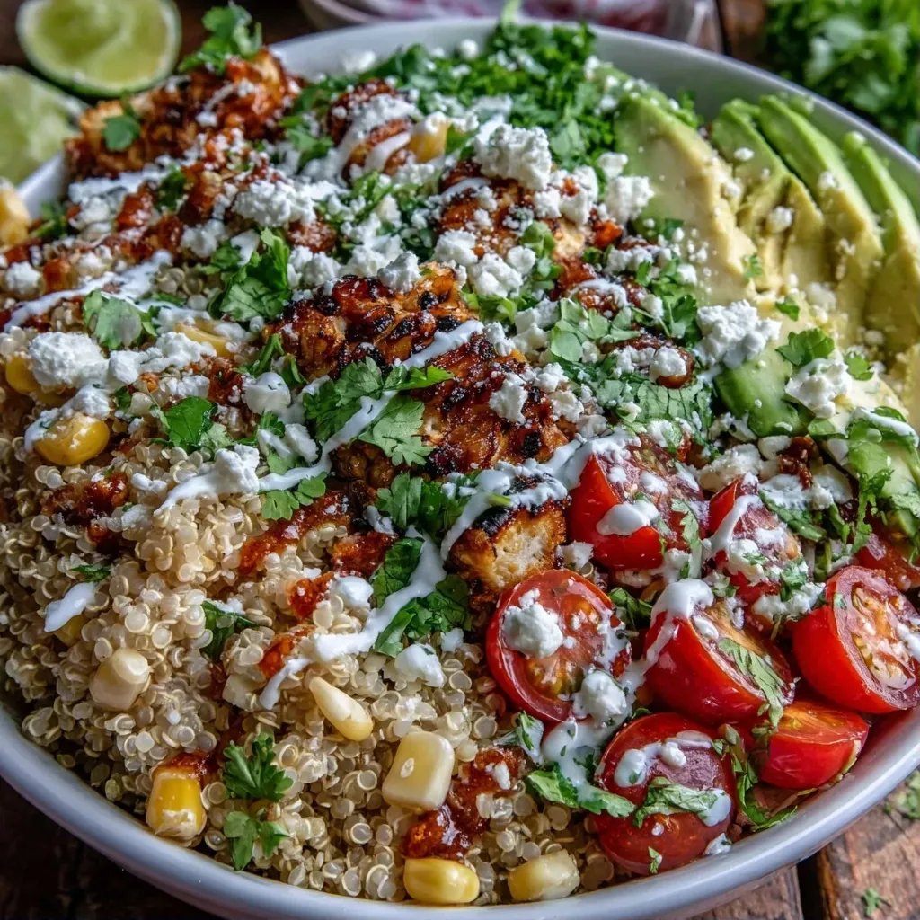 Grilled Corn Quinoa Bowl