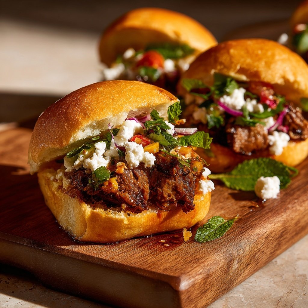 Mediterranean Lamb Sliders