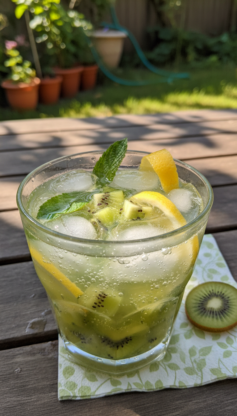 Kiwi and Lemon Sparkler