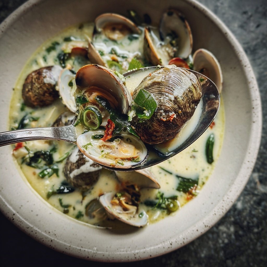 Coconut Broth Clams with Lemongrass