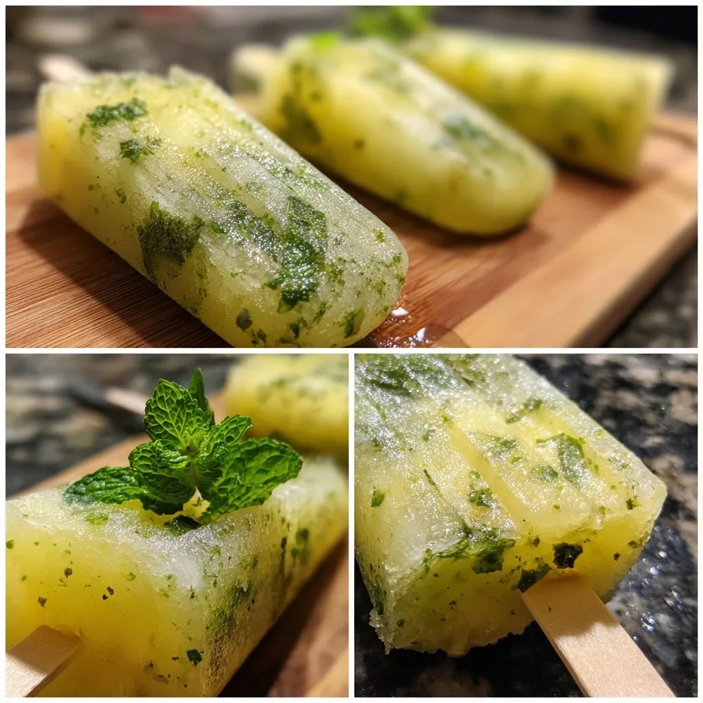 Pineapple Mint Ice Pops
