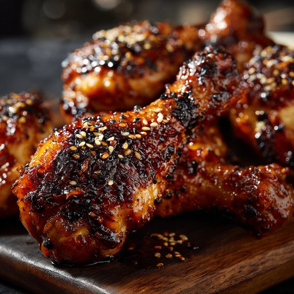Honey Soy Chicken Drumsticks with Rice
