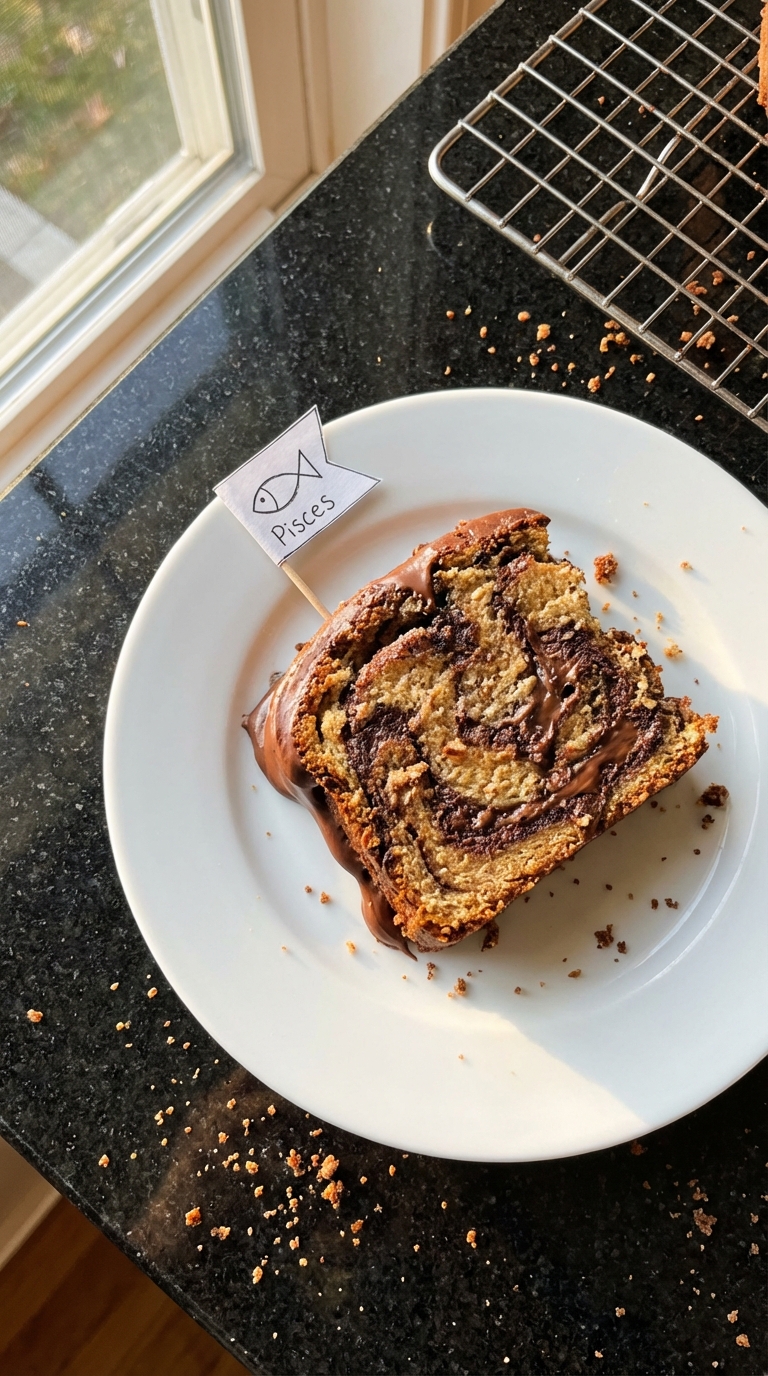Pisces Nutella Swirl Cake