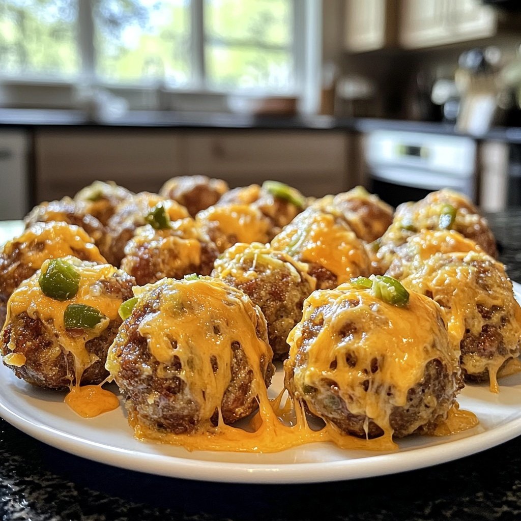Spicy Jalapeño Popper Sausage Balls