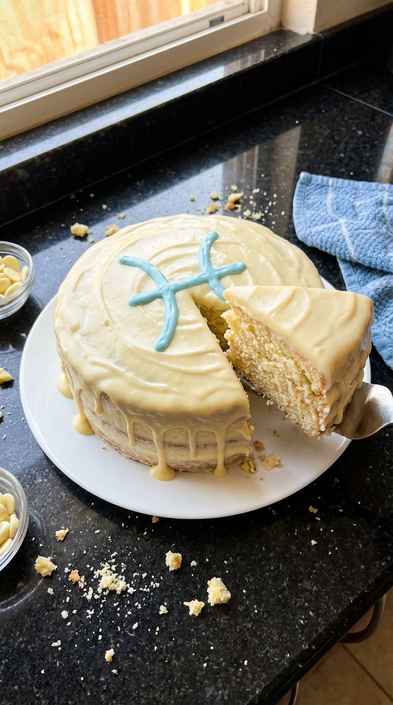 Pisces White Chocolate Cake