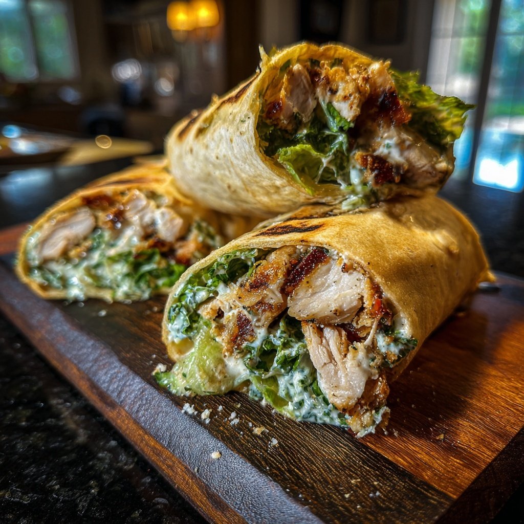 Grilled Chicken Caesar Wraps