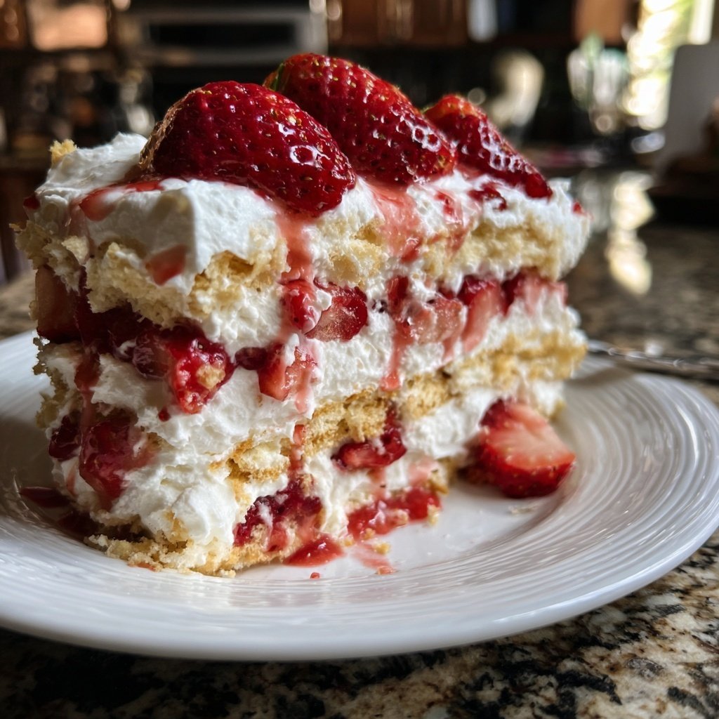 Strawberry Shortcake Icebox Cake