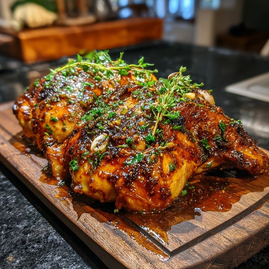 Balsamic Glazed Roasted Chicken