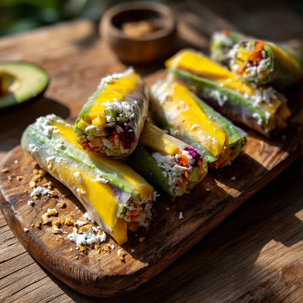 Mango Avocado Summer Rolls