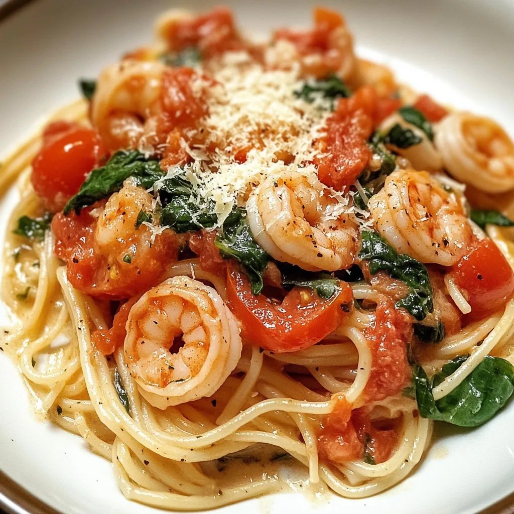Easy Tomato Spinach Shrimp Pasta: An Amazing Ultimate Recipe