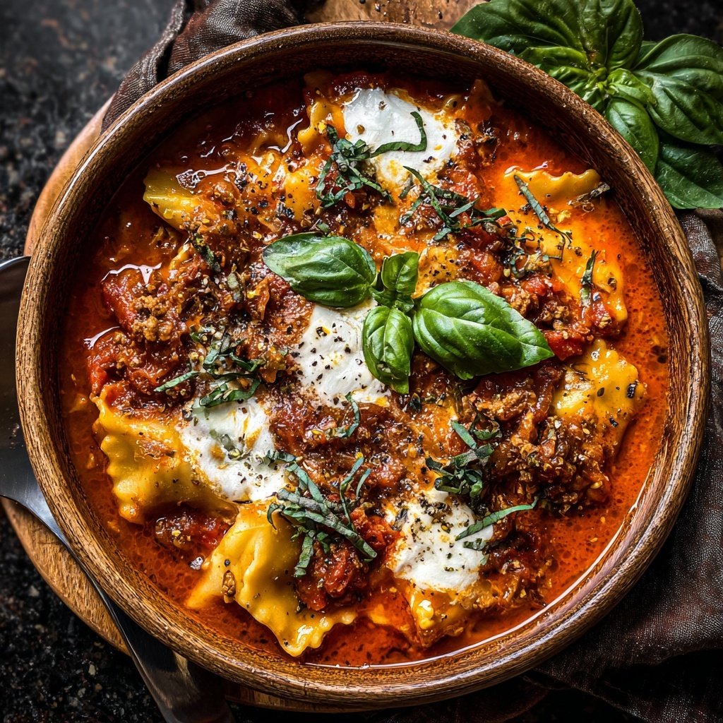 Instant Pot Lasagna Soup Comfort Food