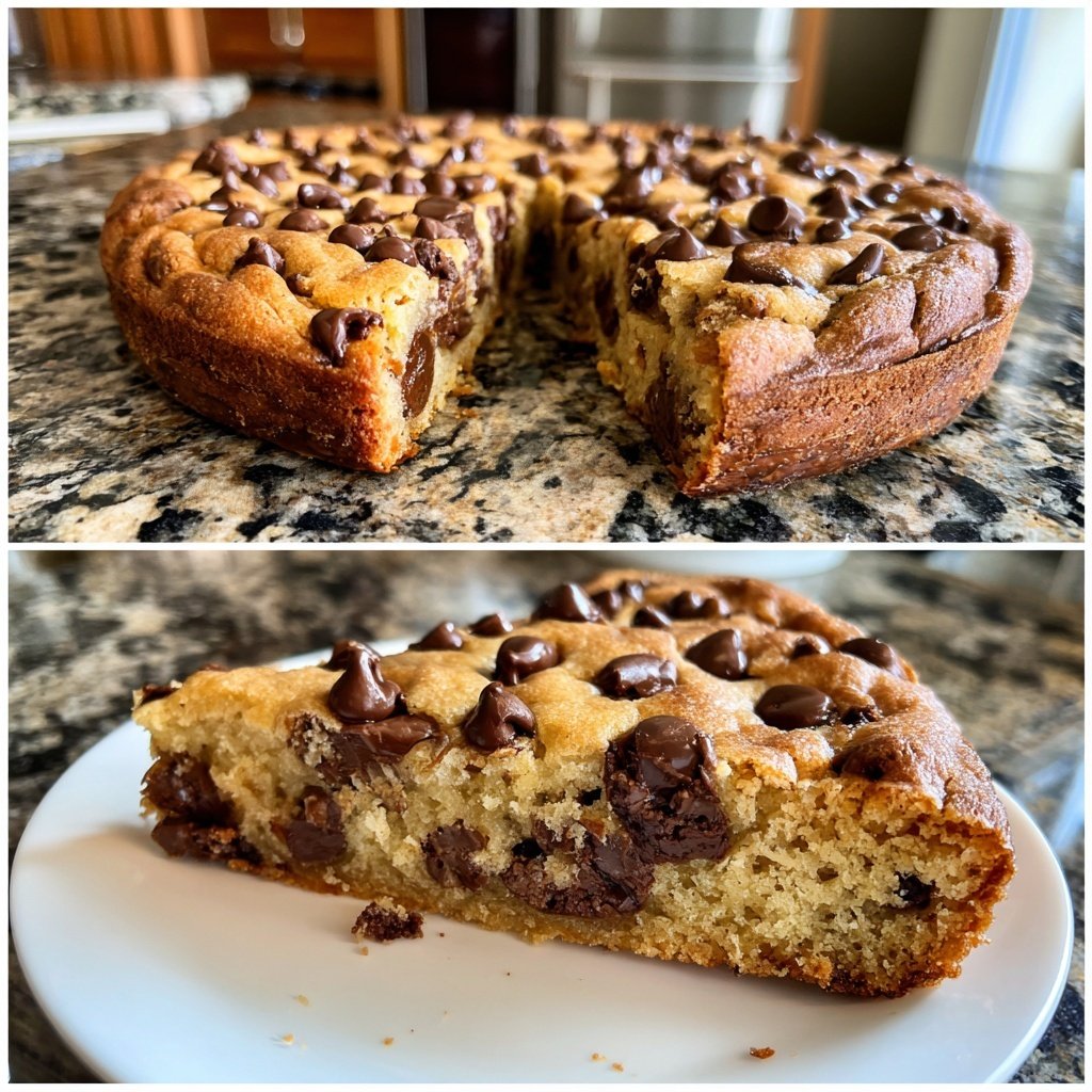 Giant Bakery-Style Chocolate Chip Cookie Cake​