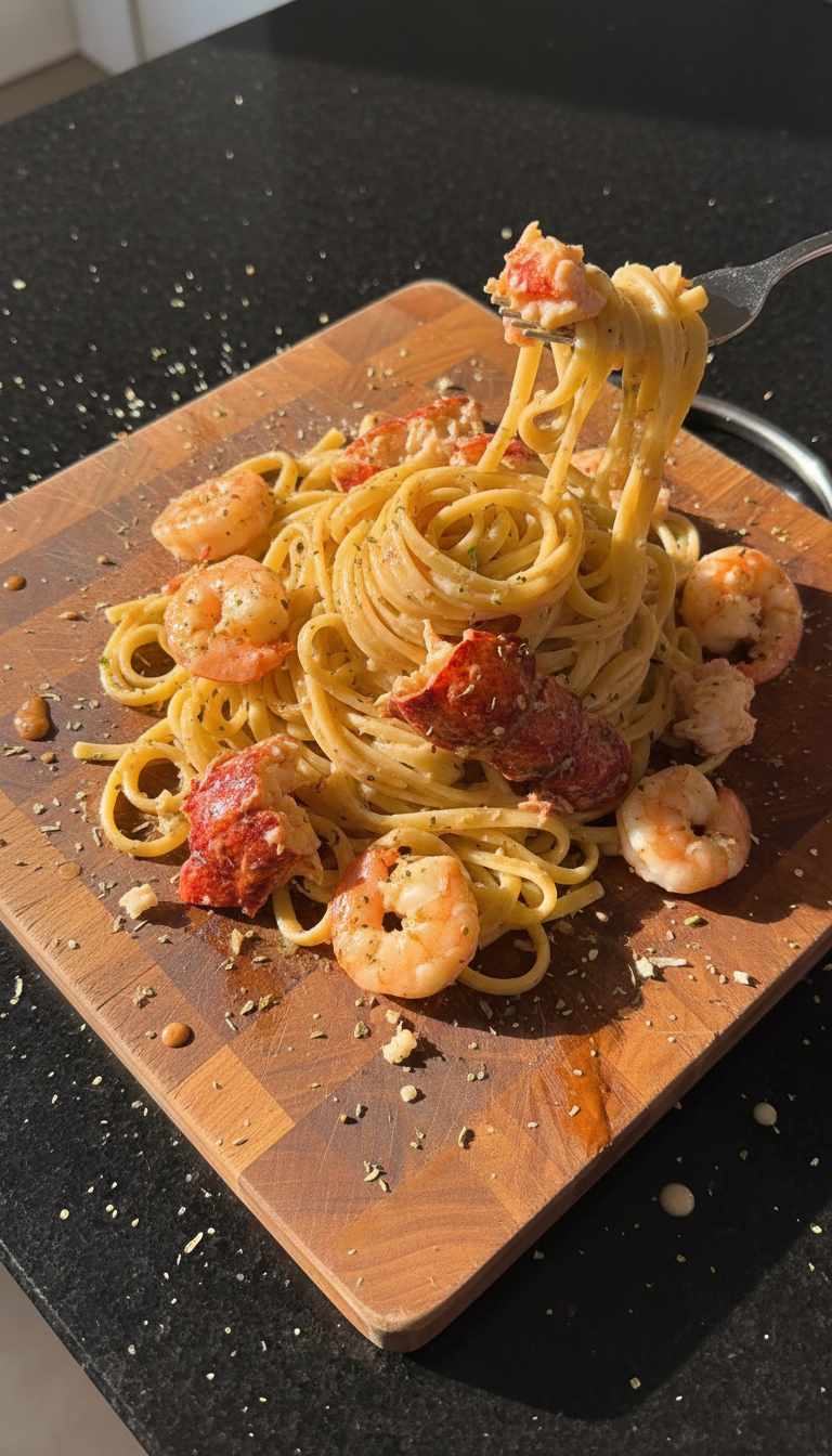Lobster & Shrimp Pasta