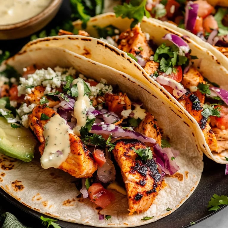 20 Minute Blackened Salmon Tacos for Two