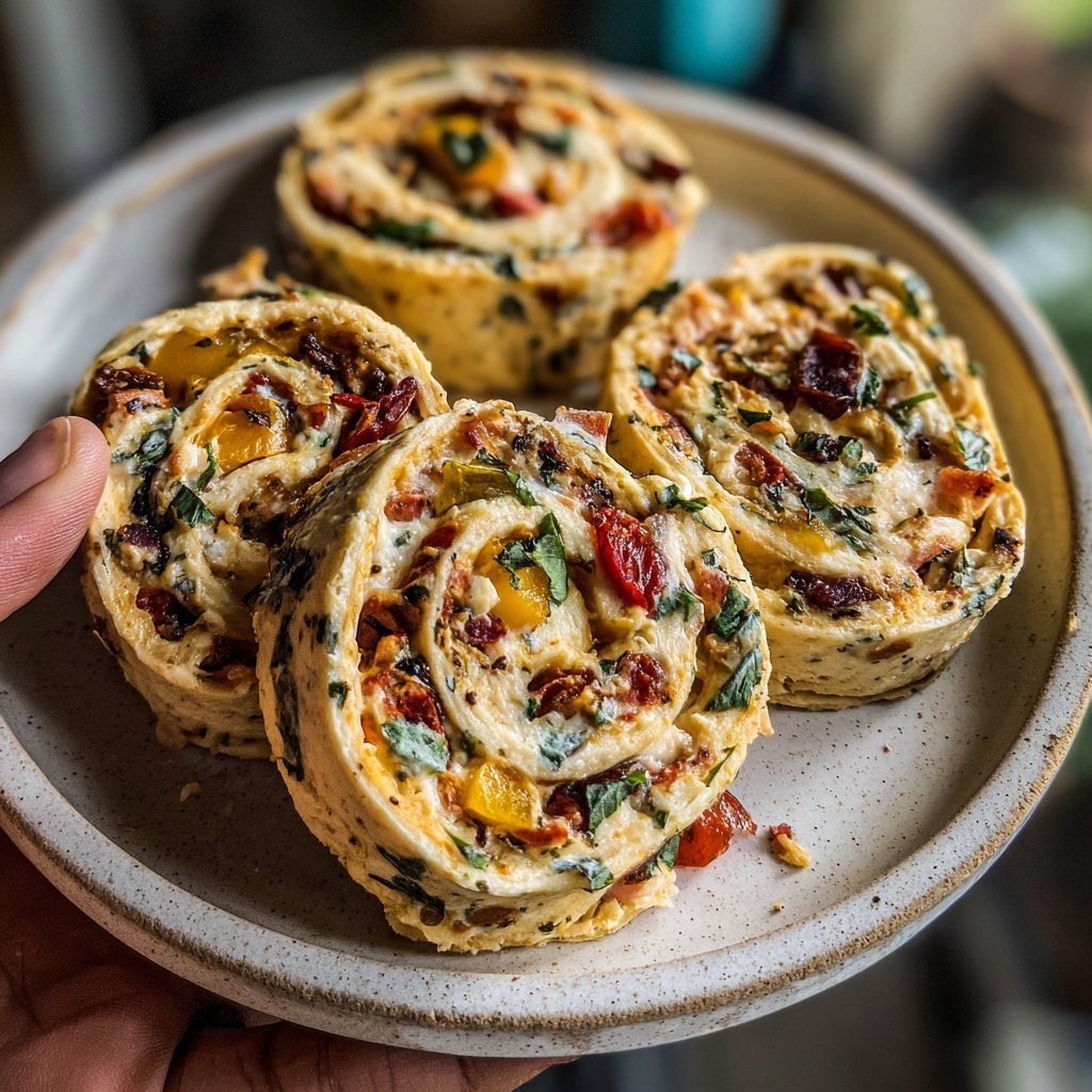 Tortilla Pinwheels with Cream Cheese