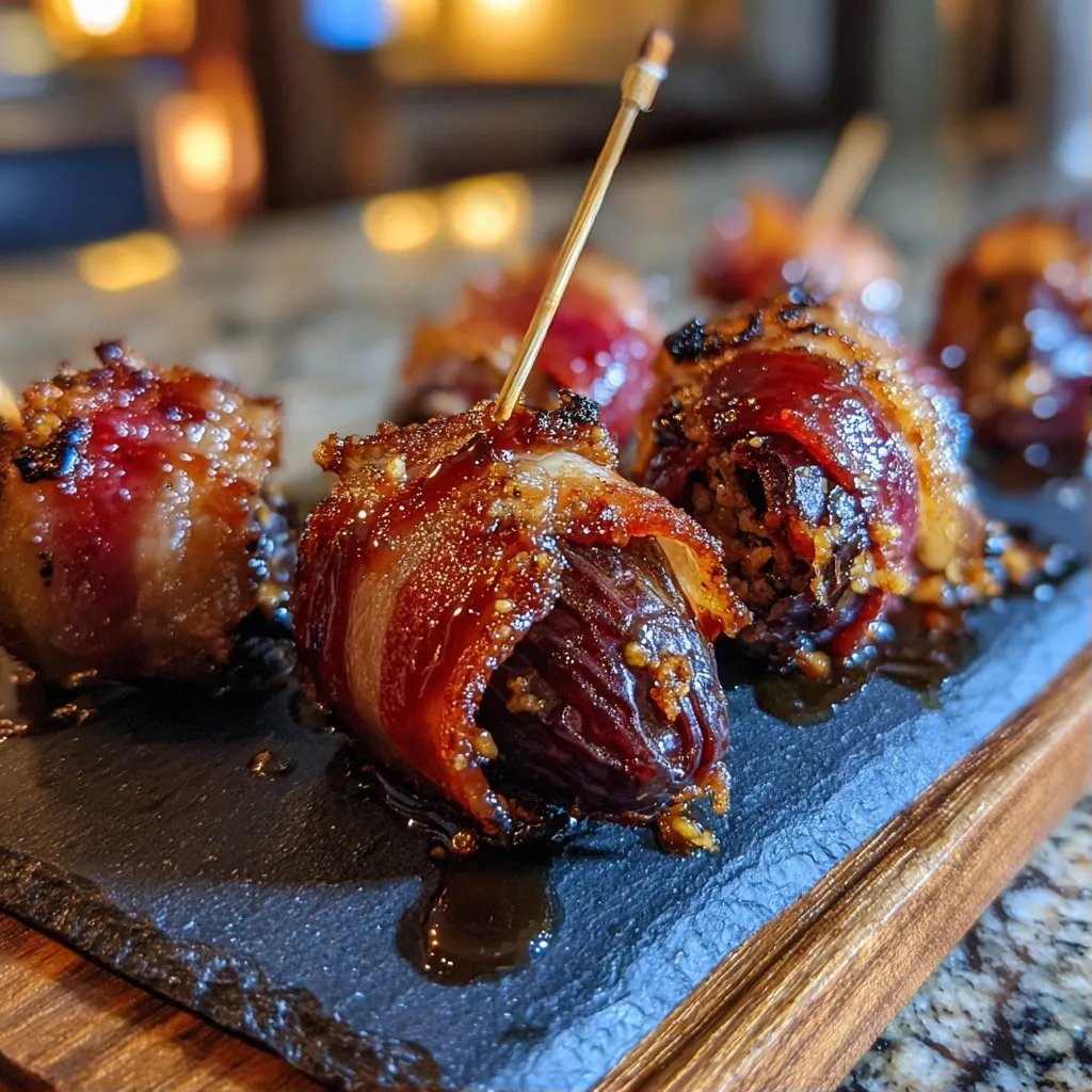 Bacon Wrapped Dates