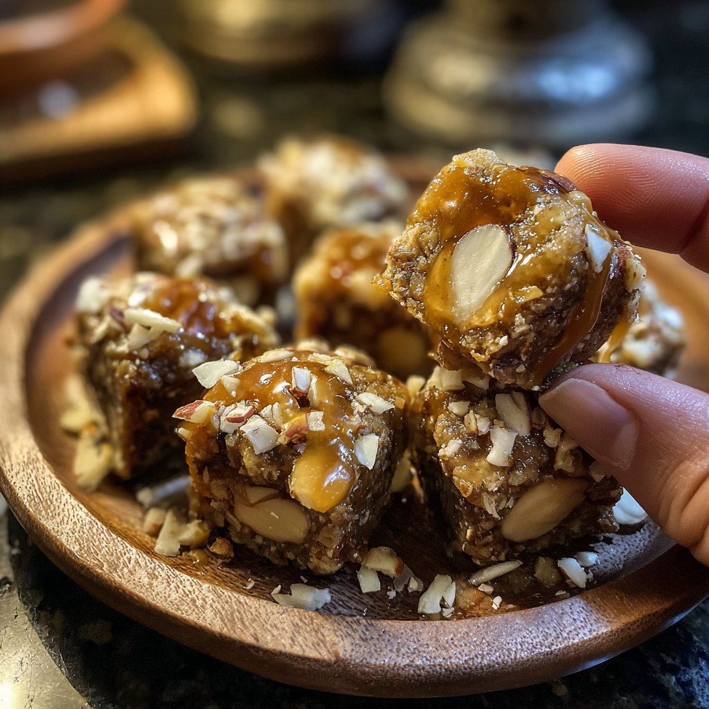 Peanut Butter Banana Almond Snack Bites