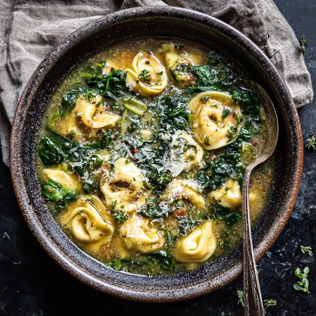 Spinach Tortellini Soup